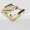 Zinc alloy gold plated slide buckle for bags