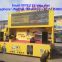 7.6 m outdoor hydraulic stage led advertising truck