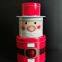 Set of three Christmas snowman santa claus Tin Box 3 layers gift tin