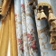 European 100% polyester fabric Jacquard Curtain