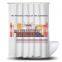 Fashion Design Polyester Waterproof Printing Bathroom Curtain Customize Designer Bath Curtain/Shower Curtain