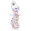 2020 Summer Bodycon Backless Ladies Party High Street Butterfly Print Spaghetti Strap Sheath Dress Women Mini Dress