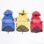 Outdoor Usage Puppy Waterproof With Reflective Stripe Pet Dog Raincoat