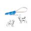 Wholesale Manufacturer Dual Purpose Blade Stainless Steel Teeth Blue Dog Pet Hair Remover