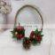 Christmas Pinecone/Cotton And Berry Wreath Copper Wire String Light