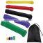 Latex set Sports Gym Private fabric Label Pull Up Loop Stretch Fitness Resistance Bands