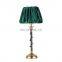 Hot sale hotel home decor gold metal table lamp luxury classic resin desk lamp