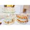 Wedding Decoration Square Glass Mirror Candle Holder Plates