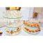 Wedding Decoration Square Glass Mirror Candle Holder Plates