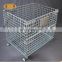 Metal box can be stacked on guarantees warehouse roll lockable storage cage and container,wire mesh container