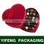 Clear plastic hearted shaped chocolate box wholesale luxury