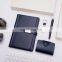 Leather Notebook Pen Keychain, And Business Card Case Holder Luxury Corporate Luxury Gift Set For Clients/