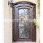 american good cheap arch top wrought iron double front doors