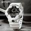 SANDA 3131 New Men Watches Brand 50M Waterproof Military Wristwatch LED Alarm Clock Sport Watch Male