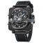 RISTOS 9343 Men Digital+Quartz Watch Sport Leather Chronograph Multifunction Analog Fashion Military Clock