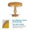China Modern Mini Metal Round Glass Silver Plated Wedding Cup Cakes Stand Gold