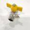 Forged Lever Butterfly Handle Brass Gas Ball Valve Brass Male Thread Gas Valve