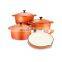 Kitchen Ware 4pcs Enamel Cast Iron Casserole Saucepan Pot Cookware Sets