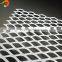 the background wall White powder coated aluminum expanded metal facade