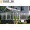 aluminium modern sunroom customized size and color aluminium conservatory Herringbone roof sun room