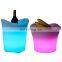 bottle service plastic Whiskey Beverage led Wine Chiller Rechargeable LED lighting Plastic led champagne ice buckets