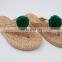 Hot Sale Summer Mommy daughter shoe set straw slippers water hyacinth sandals Vietnam Manufacturer