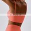 Halter Neck Recycled Sports Bras Wholesale Womans Soft Thin Straps Yoga Crop Tops