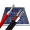 Solar photovoltaic cable pv1f twin 1500v 1000v twin 4mm 6mm 10mm 16mm pv solar cable