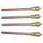 Copper access valve, brass charging valve