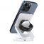 15W Wireless Magnetic Charger Folding Charger Portable Charging Bank Mobile Phone Stand Power Station Type-C Interface