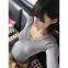 Pure lust hot girl lace sexy inner bottom T-shirt women's 2025 spring new long-sleeved slim western style top ins