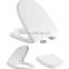 HL-076 MEIYE PP 460*380*57mm Round Soft-closing Toilet Seat Cover Ramp Down Toilet Lid