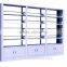 steel library double sided book shelf design