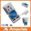 Factory Price All in One 2 Port USB Wall Charger, Hot Sale!