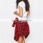 simple O-collar women T-shirt short sleeves women T-shirt OEM service