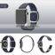 Smooth Genuine Leather Cuff Watch Band For Apple Watch with Two piece Magnetic Closure
