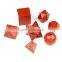 Natural red jasper craved gems Icosahedrons whiskey sipping stone