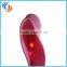 New PVC Pink/Red Plain Kids rain boots Light outsole