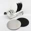 Round Shape Stainless Steel coaster with holder set