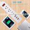 13 Amp US Energy Saving Switched Socket Outlets Power Strip with master Switch and 3 usb port