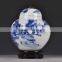 Hand paint blue and white porcelain wholesale mason jar