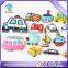 custom Kindergarten shuttle car soft pvc rubber decorative fridge magnet