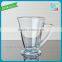 2016 hot sale glass mug V shape transparent glass mug wholesale glass mug with thick bottom