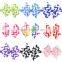 Deshine Wholesale Ribbon Bow Colorful Ripple Bobby Pins ZX1041
