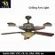 Ceiling fan light LED ceiling fan lamp with metal blade for living room