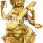 Brass Goddess Saraswati 10"