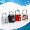 2015 AJF popular style zinc alloy travel luggage combination padlock with various colors