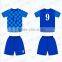 2017 hot design custom top quality sublimation royal blue soccer jersey