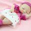 Sleeping black silicone reborn baby dolls 10 inch full vinyl baby doll