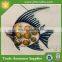 Handmade Painted Metal Crafts Fish Home Decoration